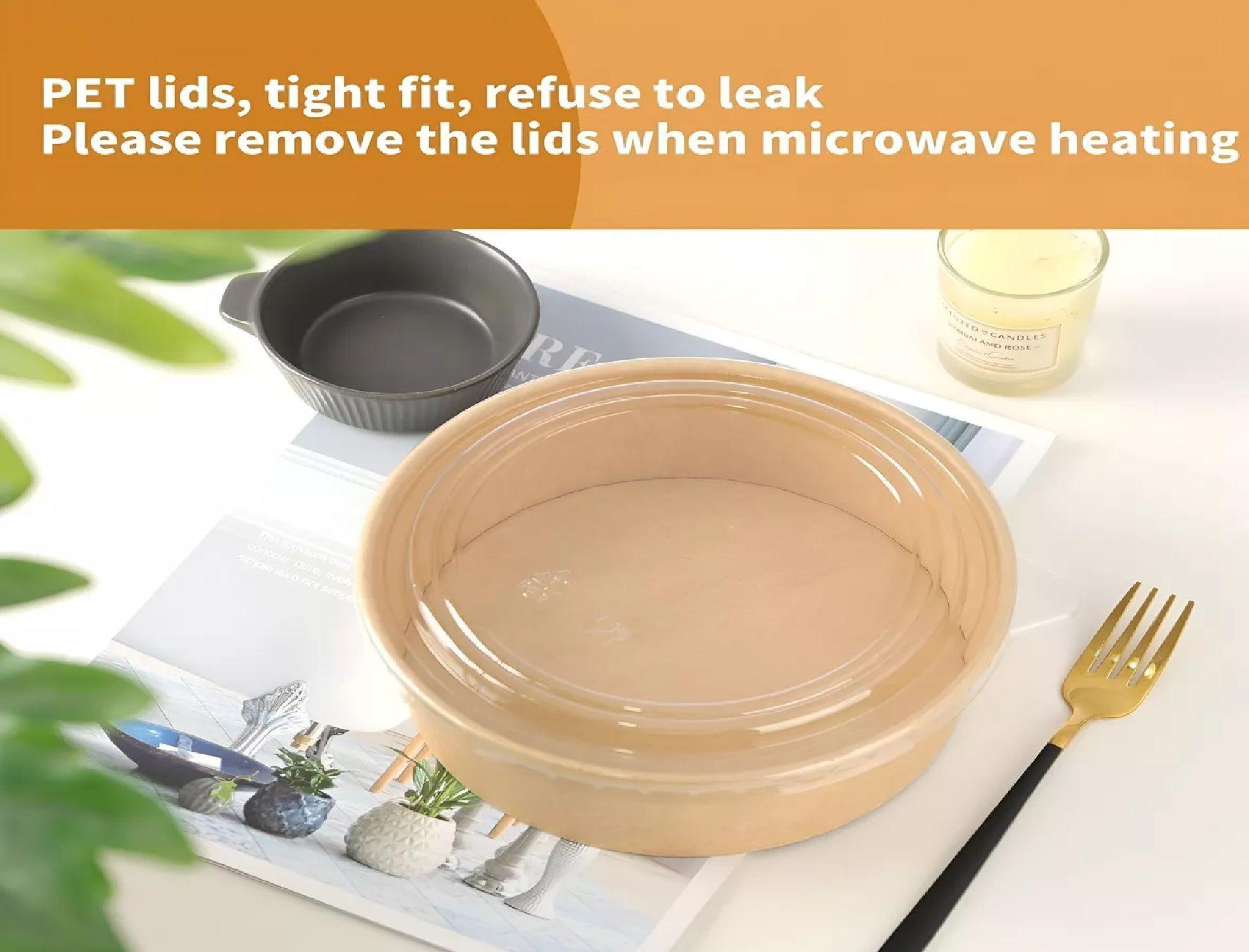 200 Bowls Plastico Bowl Con Tapa Bowl Envases 1300cc-6