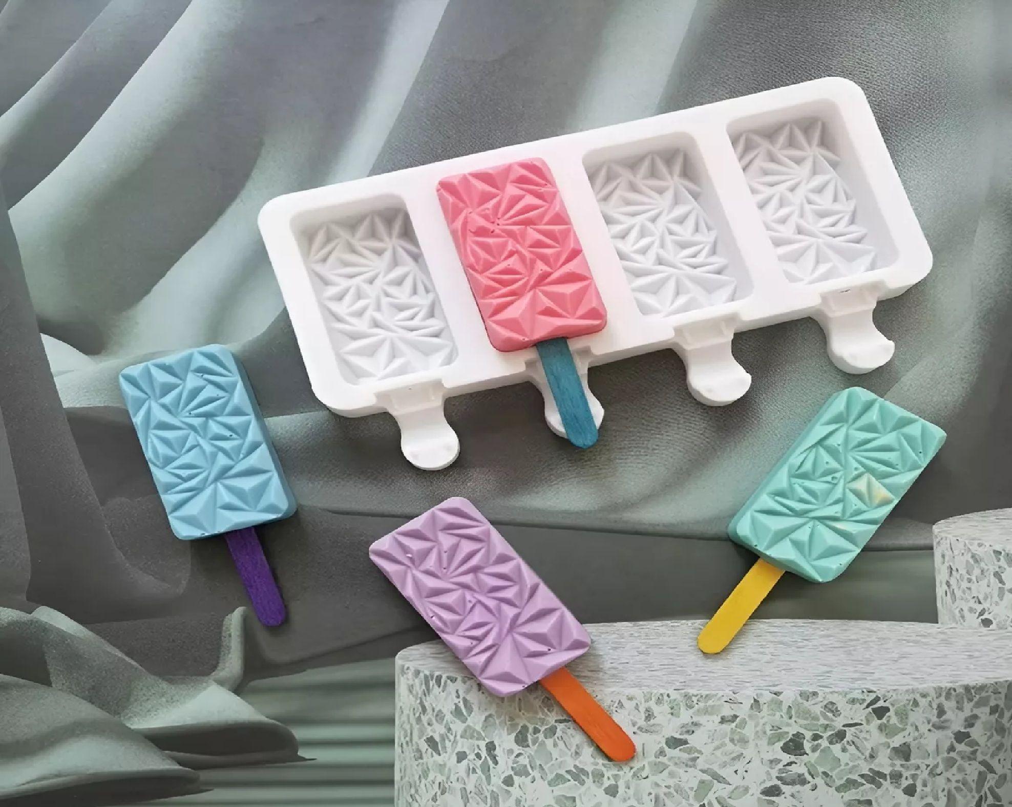 Molde Helados Moldes De Silicona Reposteria Molde Diamante-3