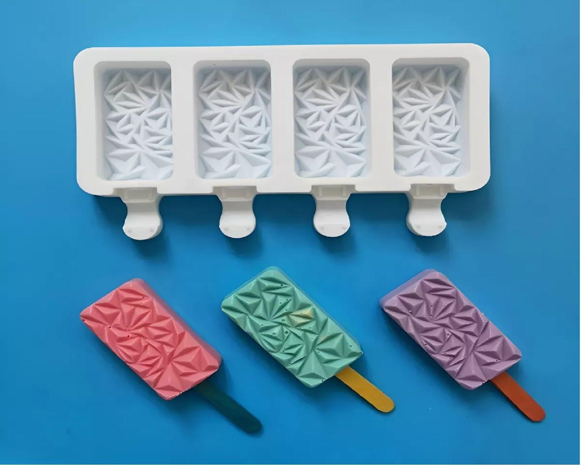 Molde Helados Moldes De Silicona Reposteria Molde Diamante-7