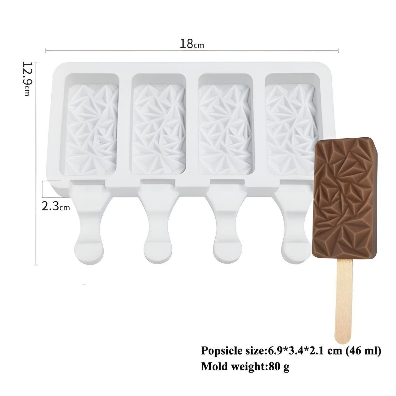 Molde Helados Moldes De Silicona Reposteria Molde Diamante-2