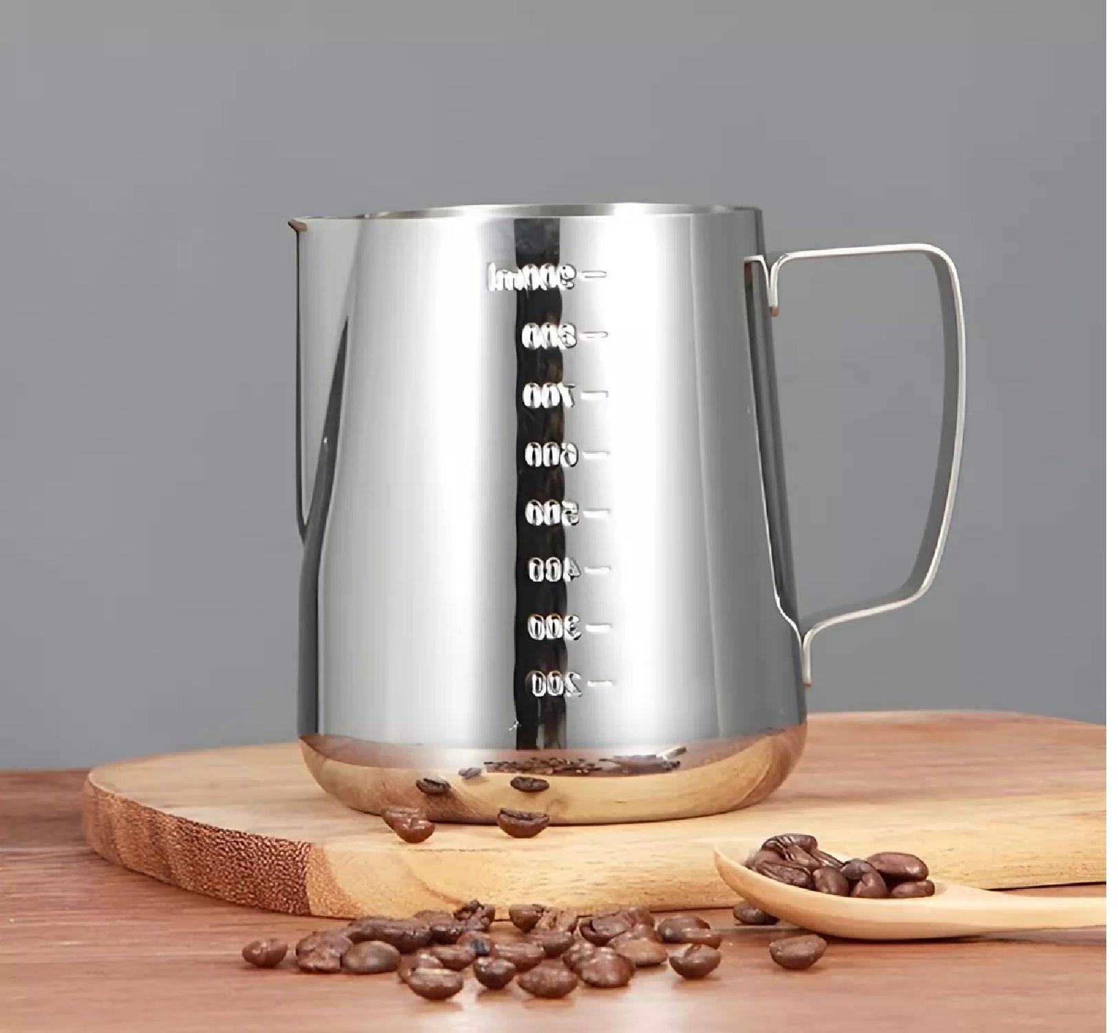 4 Jarra Leche Acero Espumador De Leche Lechero Barista 900ml-5