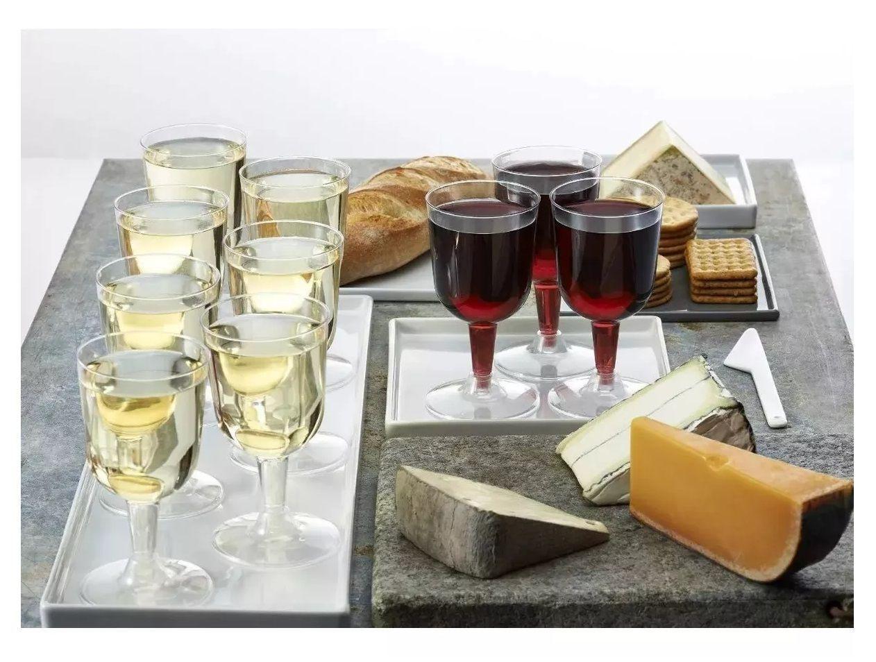 40 Copas De Vino Copa Acrilico Copa Plastico Copas Fiesta Eventos Vino Cóctel 6oz/177ml Transparente-4