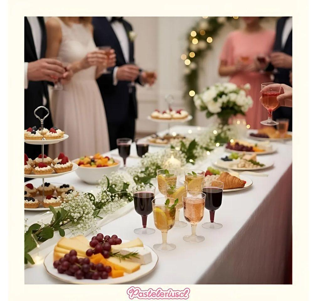 40 Copas De Vino Copa Acrilico Copa Plastico Copas Fiesta Eventos Vino Cóctel 6oz/177ml Transparente-7