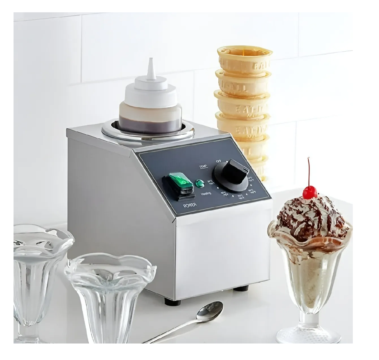 Botella Dispensador Calentador De Botellas De Salsas 22oz Maquina De Salsas Dispensador Eléctrico-4