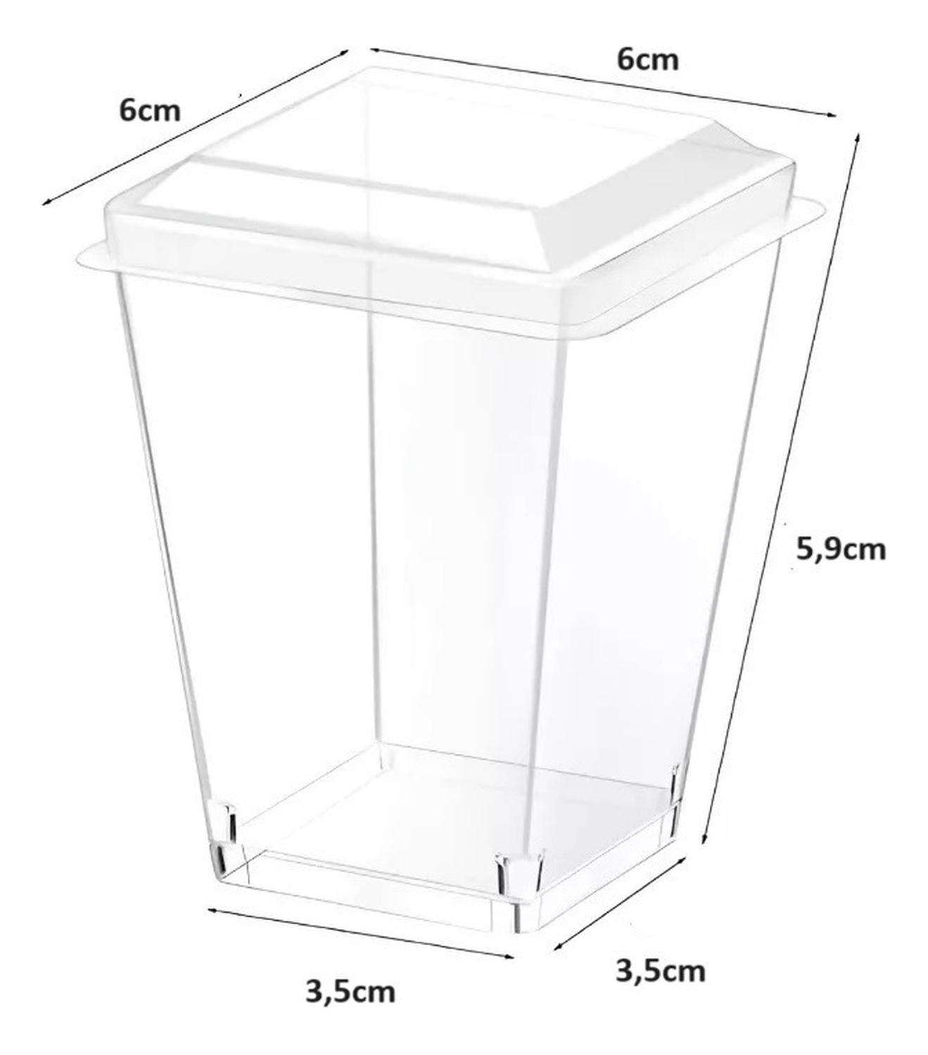 30 Vasos Para Postres Set De Vasos Shot Postres C/tapa 110ml Transparente-3