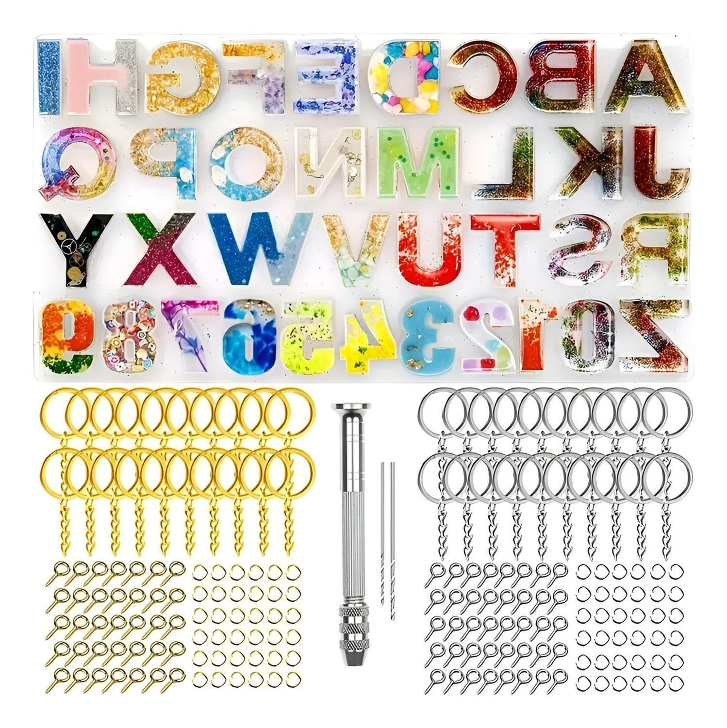 Kit Resina Moldes De Resina Epoxi Para Manualidades 363pcs-6