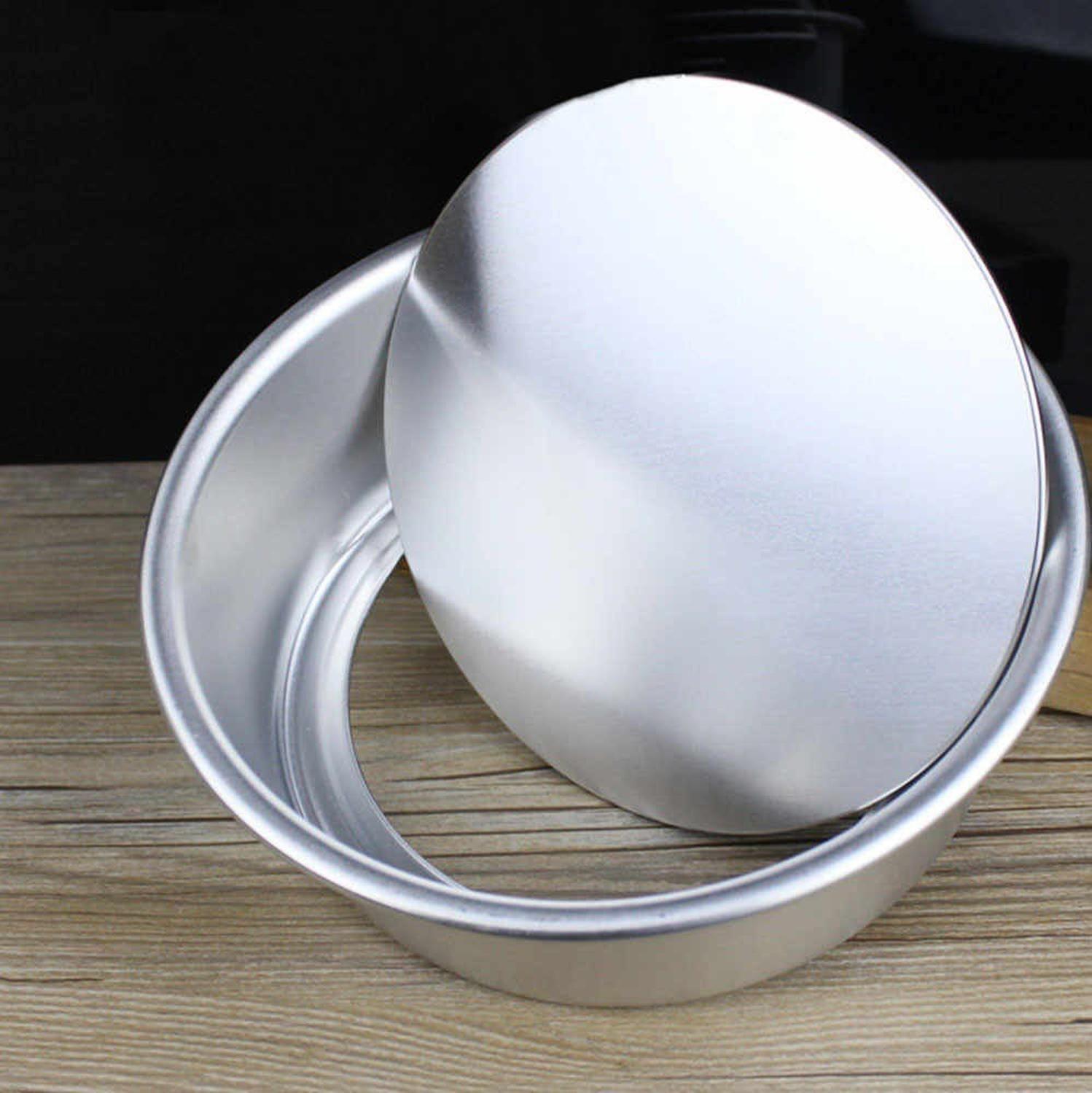 Molde De Aluminio Para Torta Molde Desmontable Molde 22x10cm Gris-6