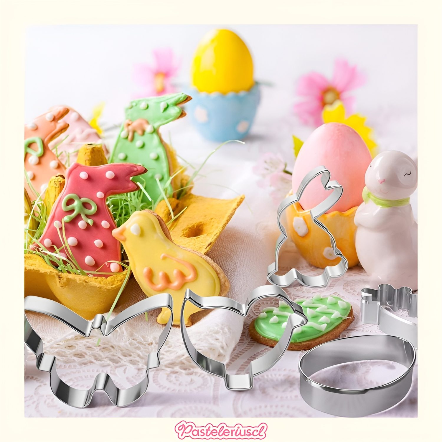 Set 16 Cortador De Galletas De Pascua moldes para galletas Kit para hornear accesorios de pastelería-3