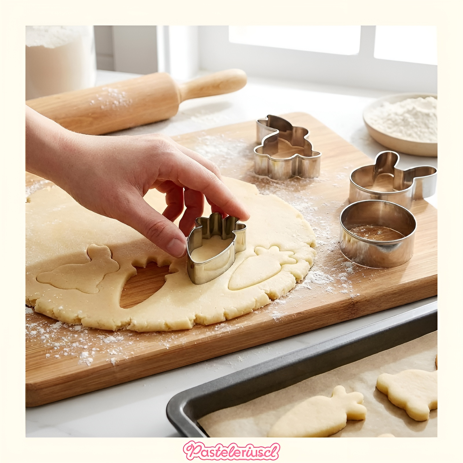 Set 16 Cortador De Galletas De Pascua moldes para galletas Kit para hornear accesorios de pastelería-5