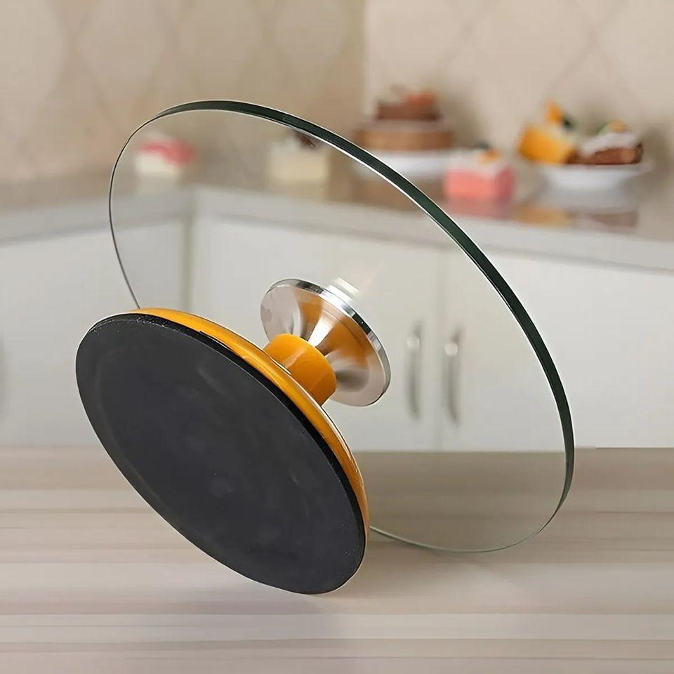 Base Giratoria Tortas Plato Amarillo Giratorio Base Vidrio 30cm Porta Cupcakes Base Pasteleriuscl-5