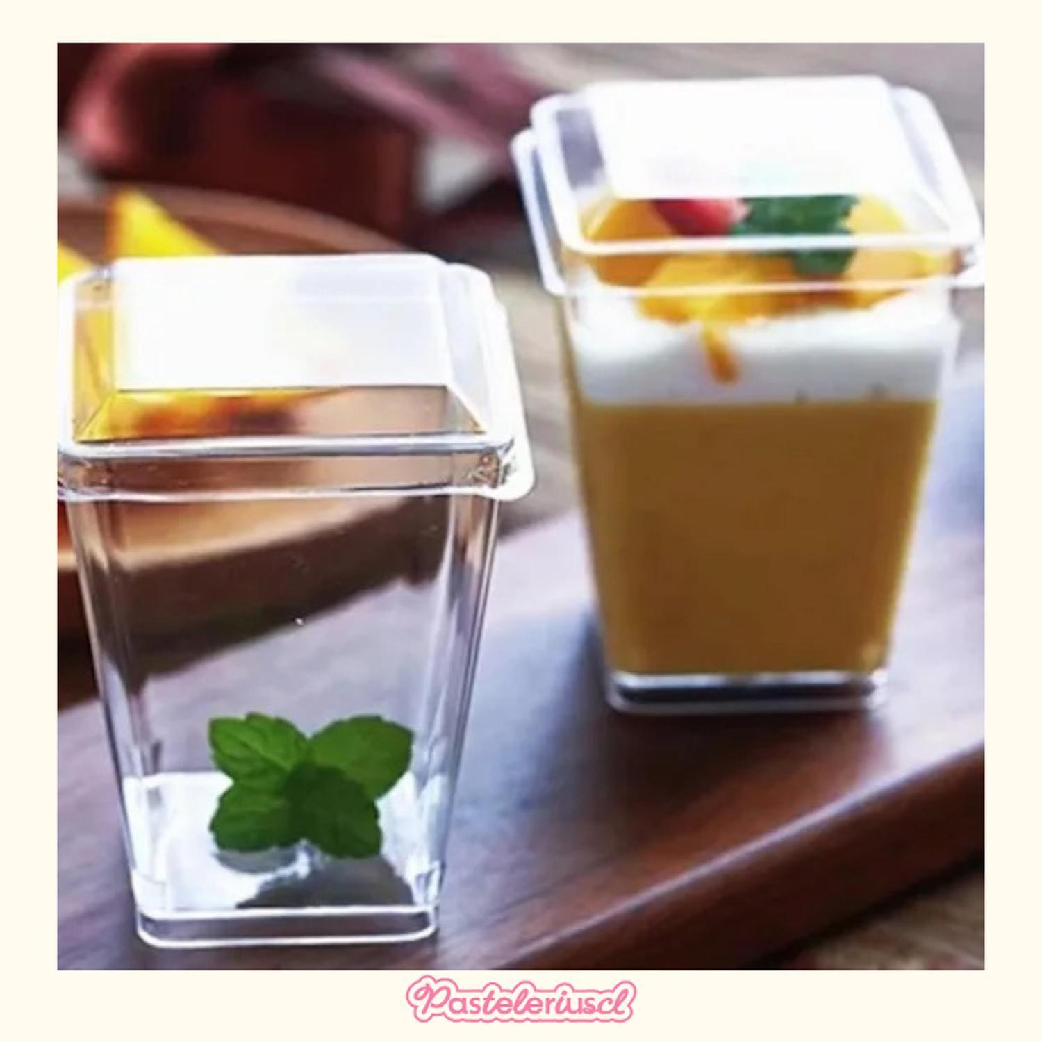 30 Vasos Para Postres Set De Vasos Shot Postres Tapa 220ml Pocillo Para Postre Vaso Para Dulces Vaso-6
