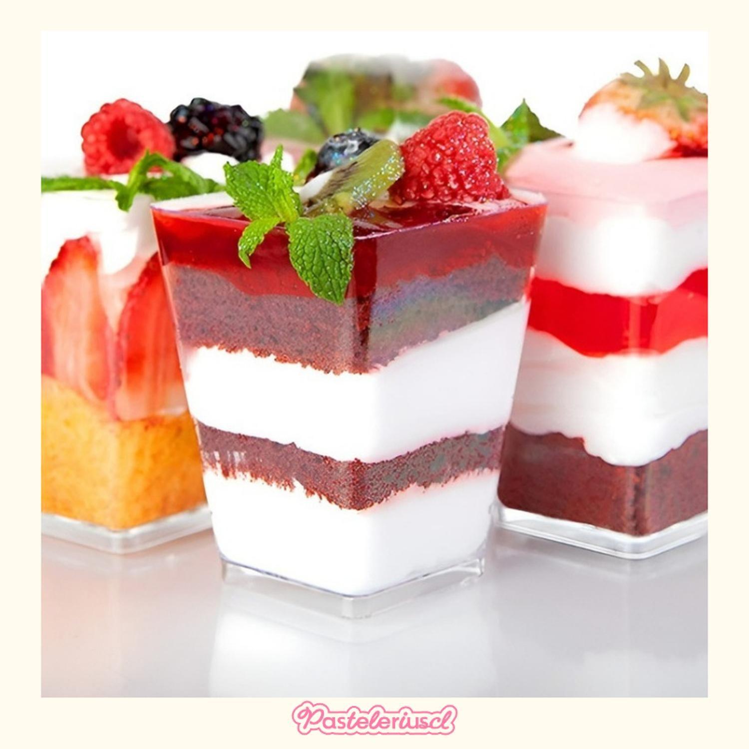 30 Vasos Para Postres Set De Vasos Shot Postres Tapa 220ml Pocillo Para Postre Vaso Para Dulces Vaso-7