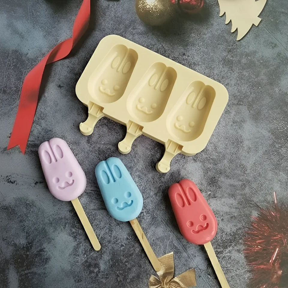 Moldes De Silicona Para Helados Molde Paletas Helado Conejo Molde Para Helado -6