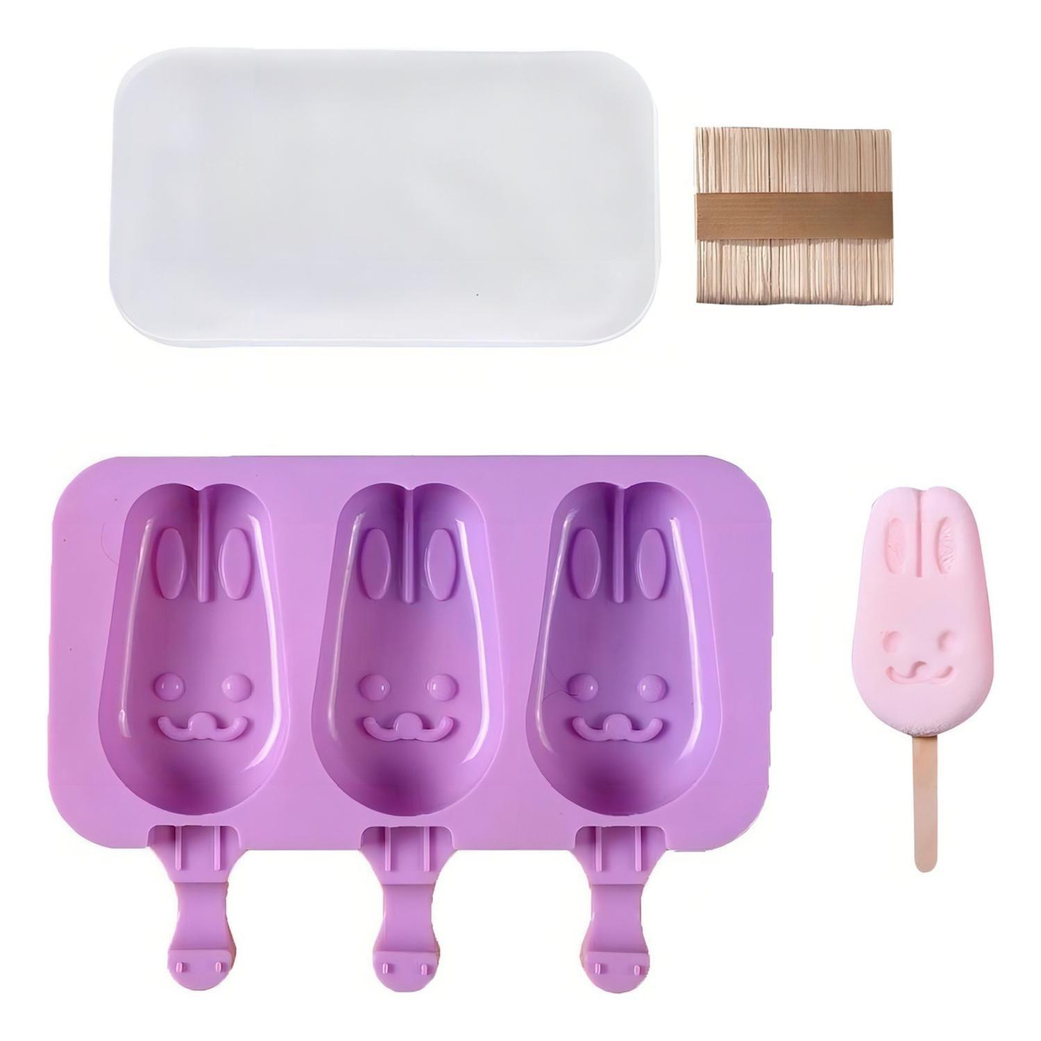[MULT-110668] Moldes De Silicona Para Helados Molde Paletas Helado Conejo Molde De Helados Paletas D-0