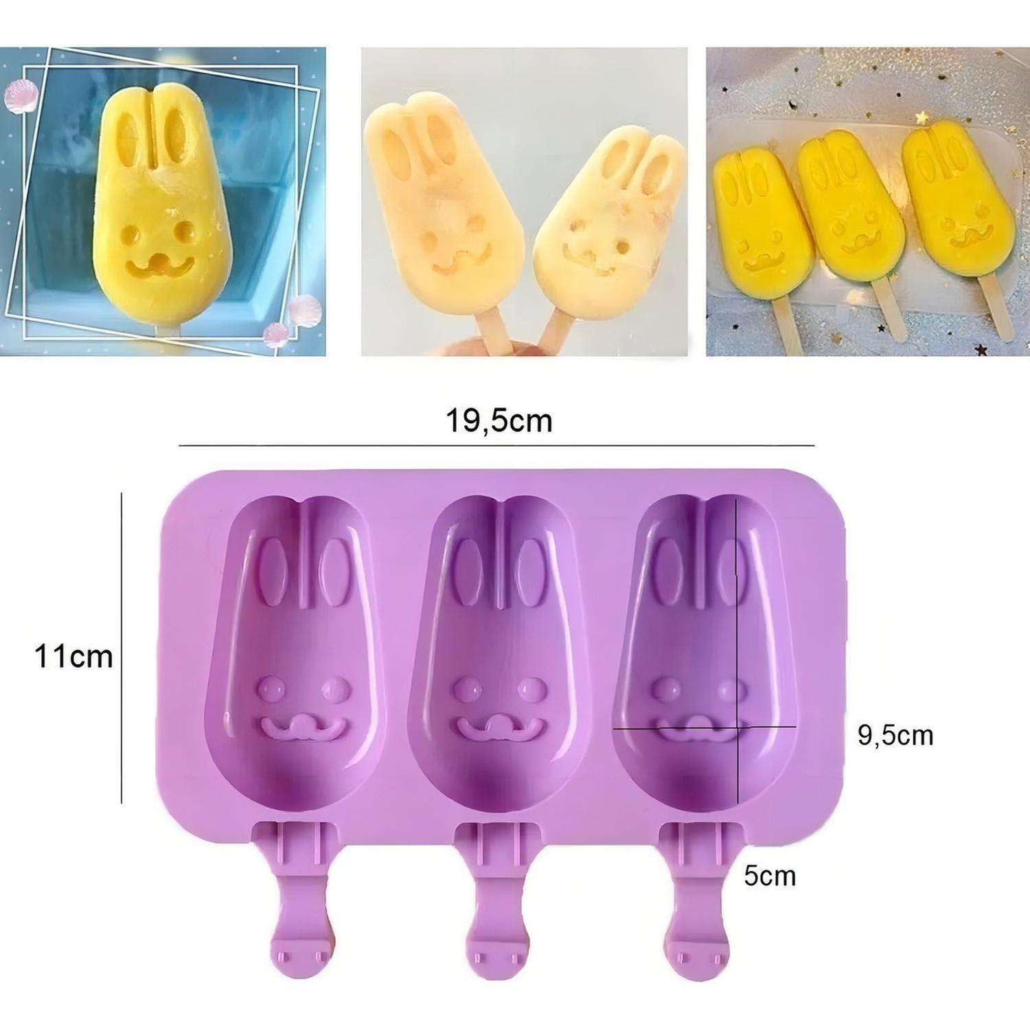 [MULT-110668] Moldes De Silicona Para Helados Molde Paletas Helado Conejo Molde De Helados Paletas D-2
