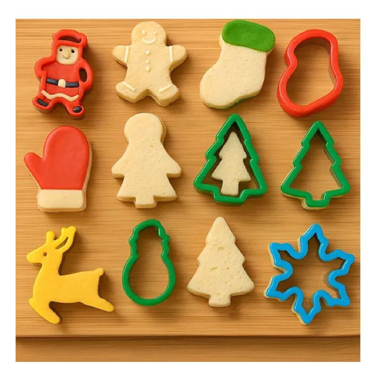 X8 Cortadores De Galletas Cortador Sandwiches Molde Galletas-3