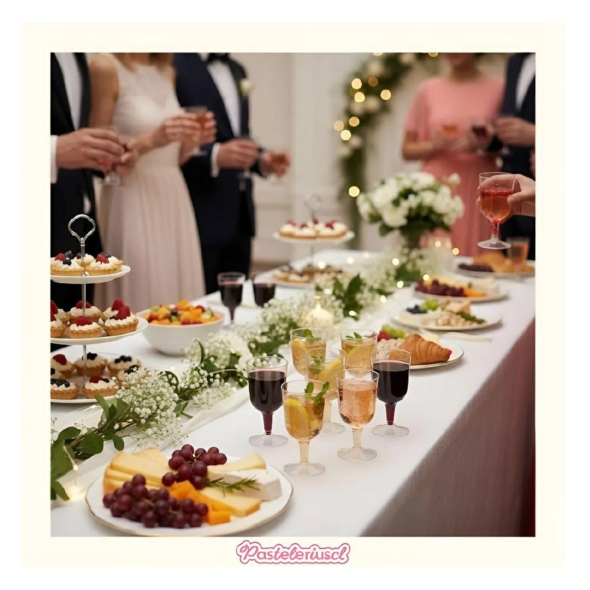 80 Copas Plastico Copas De Vino Transparente Desechables 6oz Transparentes-5