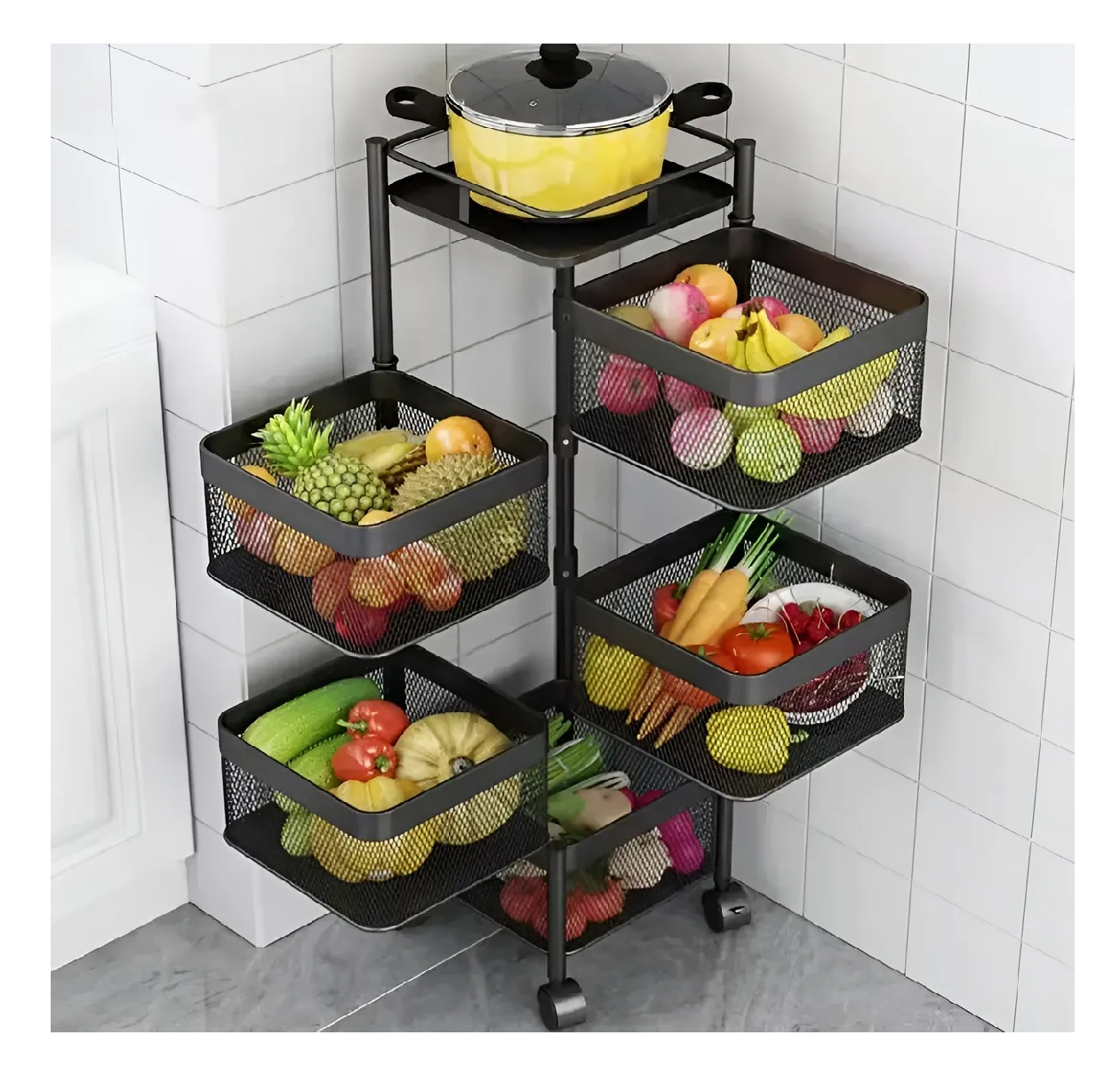 Organizador Extraible Carro Organizador Ruedas 5niveles 94cm-6