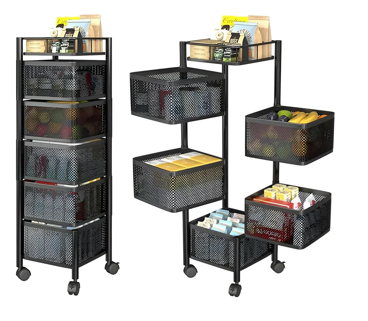 Organizador Extraible Carro Organizador Ruedas 5niveles 94cm-7