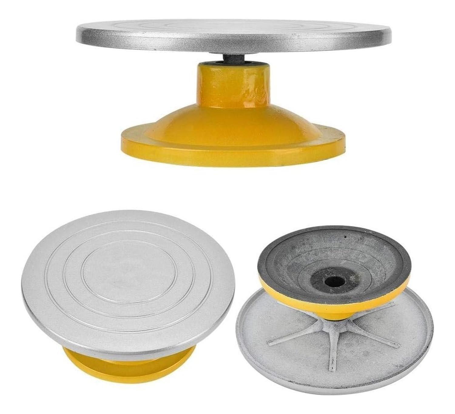 Base Giratoria Tortas Plato Giratorio Base Aluminio 32cm-4