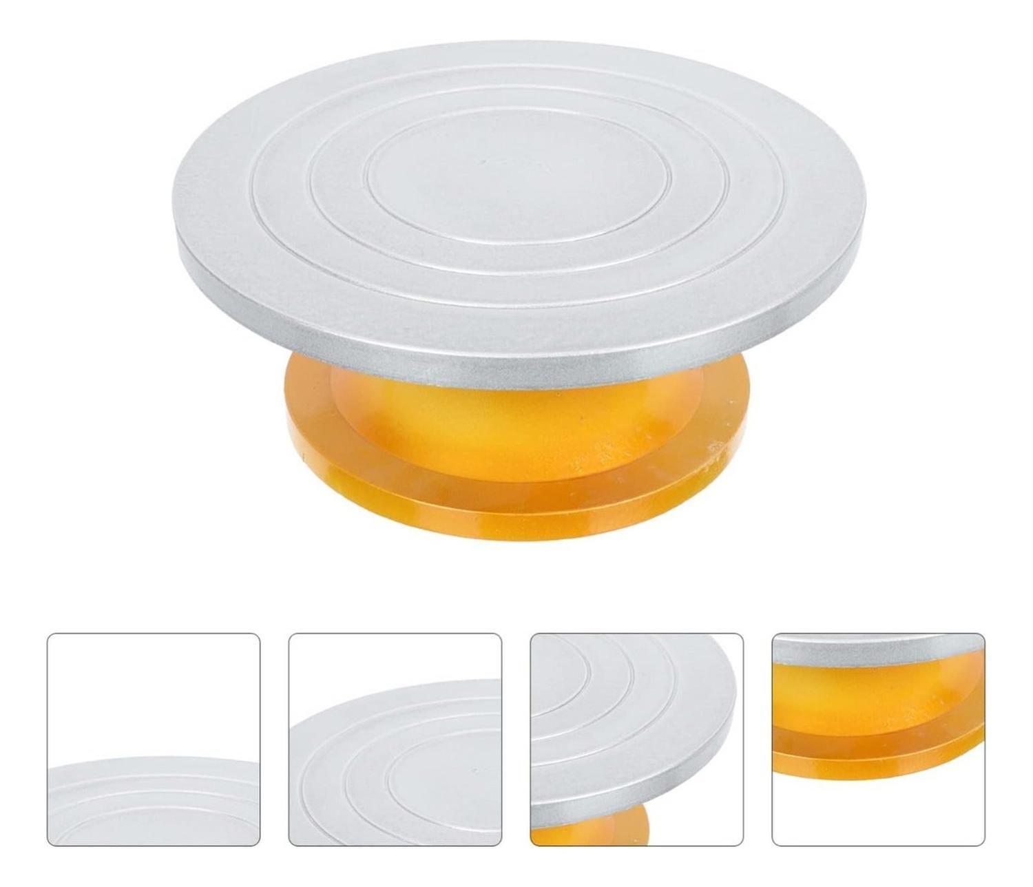 Base Giratoria Tortas Plato Giratorio Base Aluminio 32cm-7