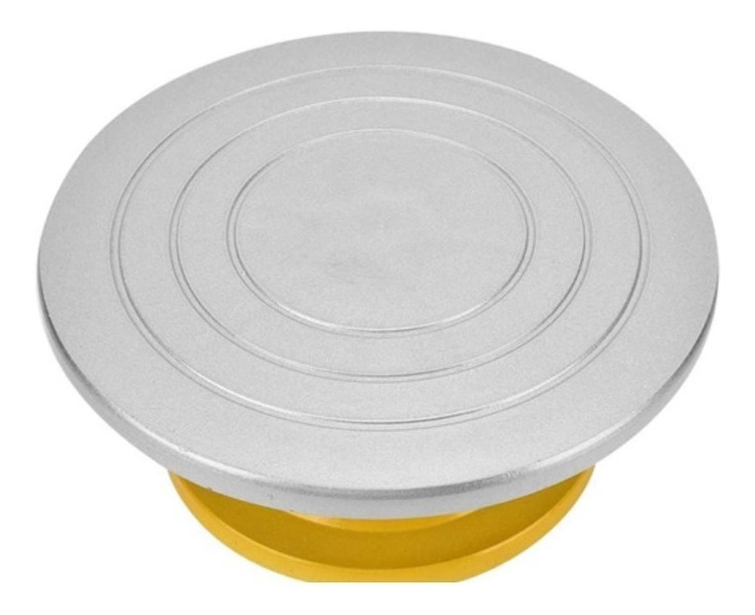 Base Giratoria Tortas Plato Giratorio Base Aluminio 32cm-8