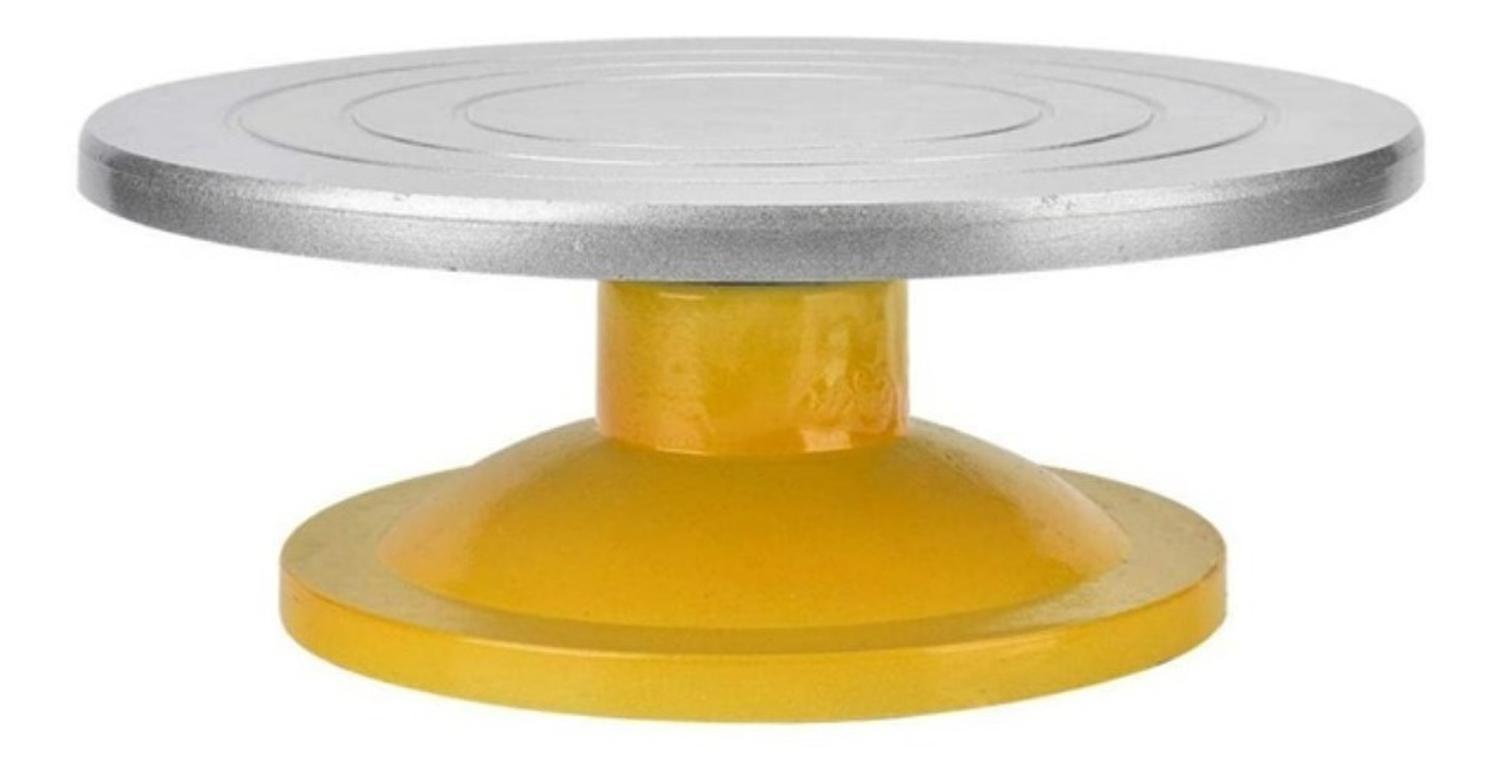 Base Giratoria Tortas Plato Giratorio Base Aluminio 32cm-9