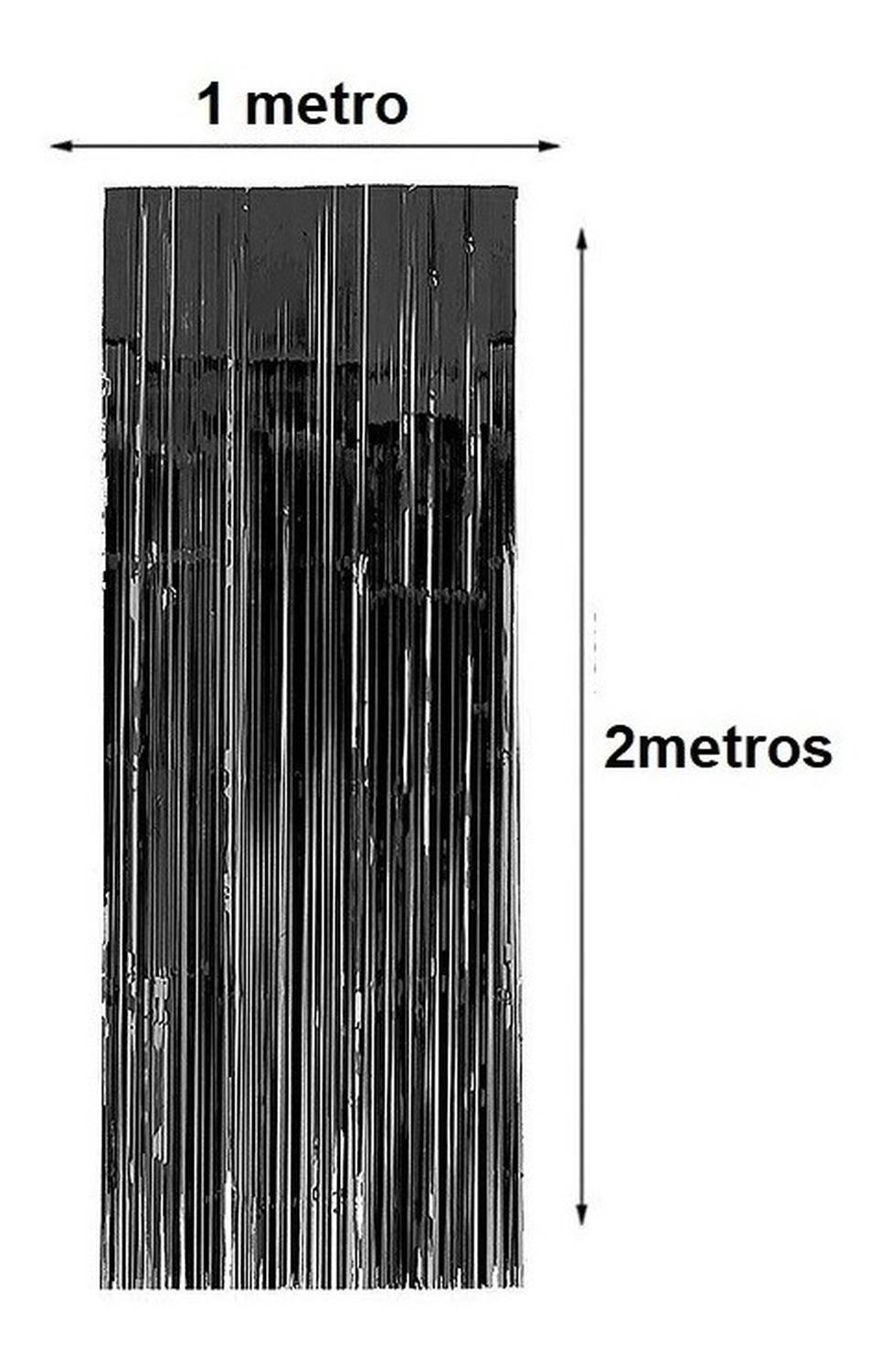 2 Cortina Negra Guirnalda Cumpleaños Guirnalda Cumpleaños 2m Negro Rectangular-2