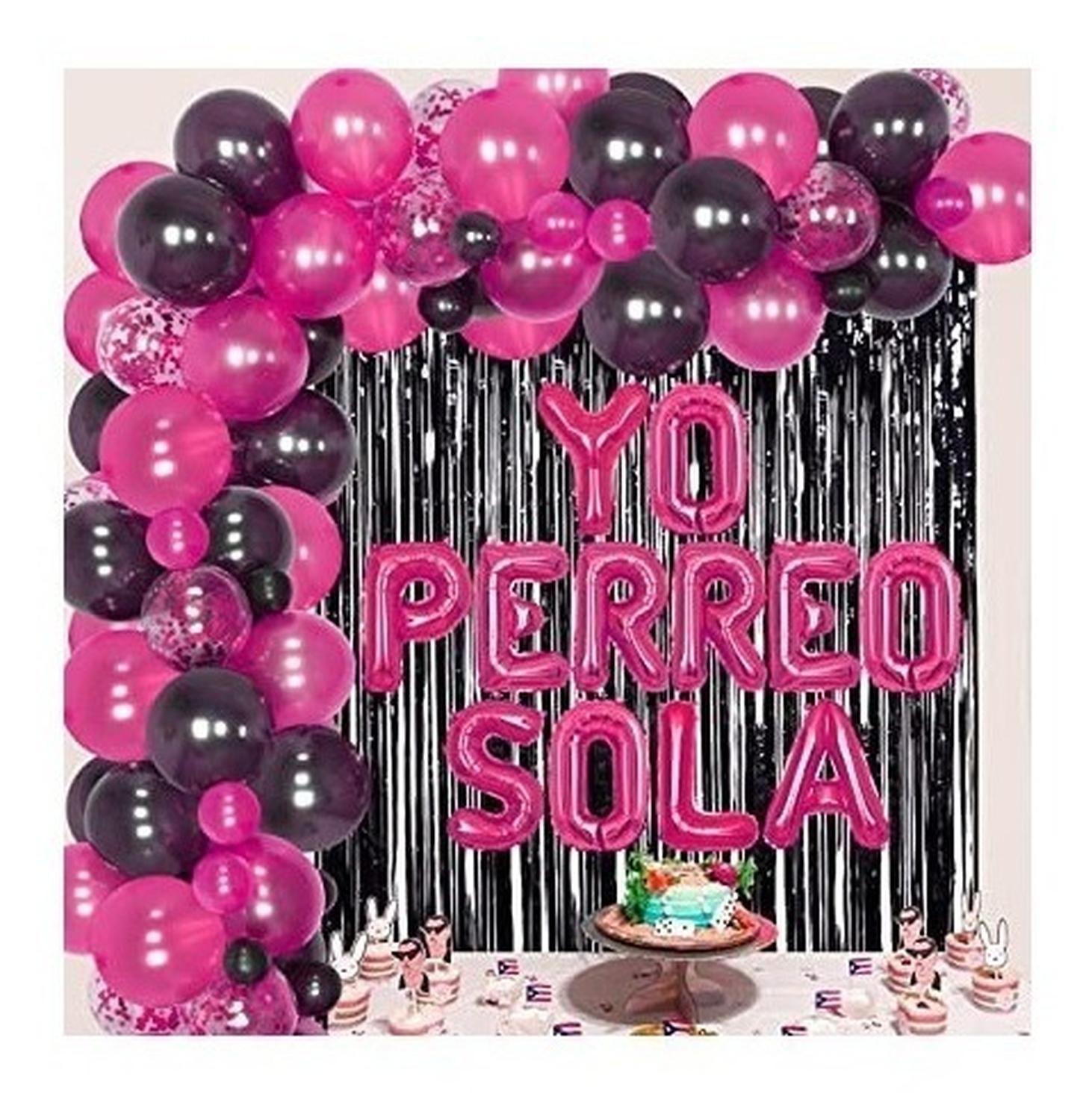 2 Cortina Negra Guirnalda Cumpleaños Guirnalda Cumpleaños 2m Negro Rectangular-9
