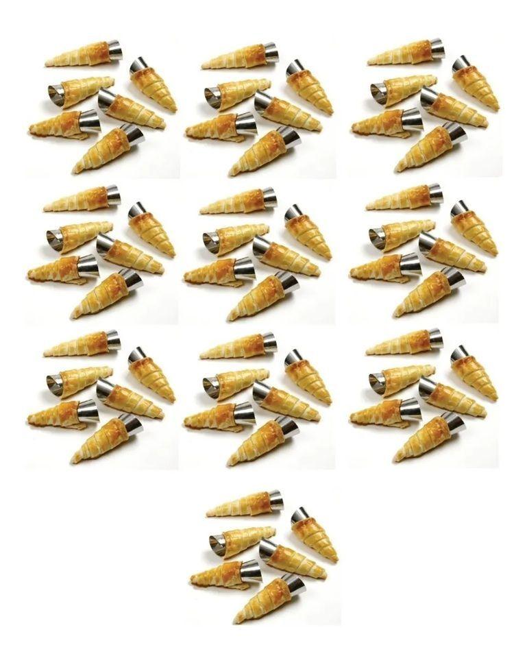 X60 Cono Molde Para Cannoli Cachito Croissant Pan Danes Molde Para Cachito Molde Cannoli Molde-5