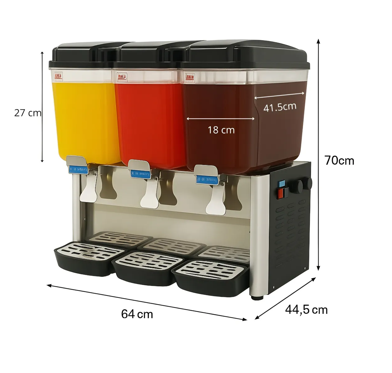 Dispensadores De Bebidas Frias Dispensador Electrico 3x18l-1