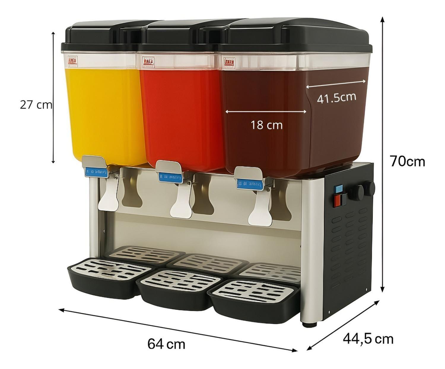 Dispensadores De Bebidas Frias Dispensador Electrico 3x18l-2
