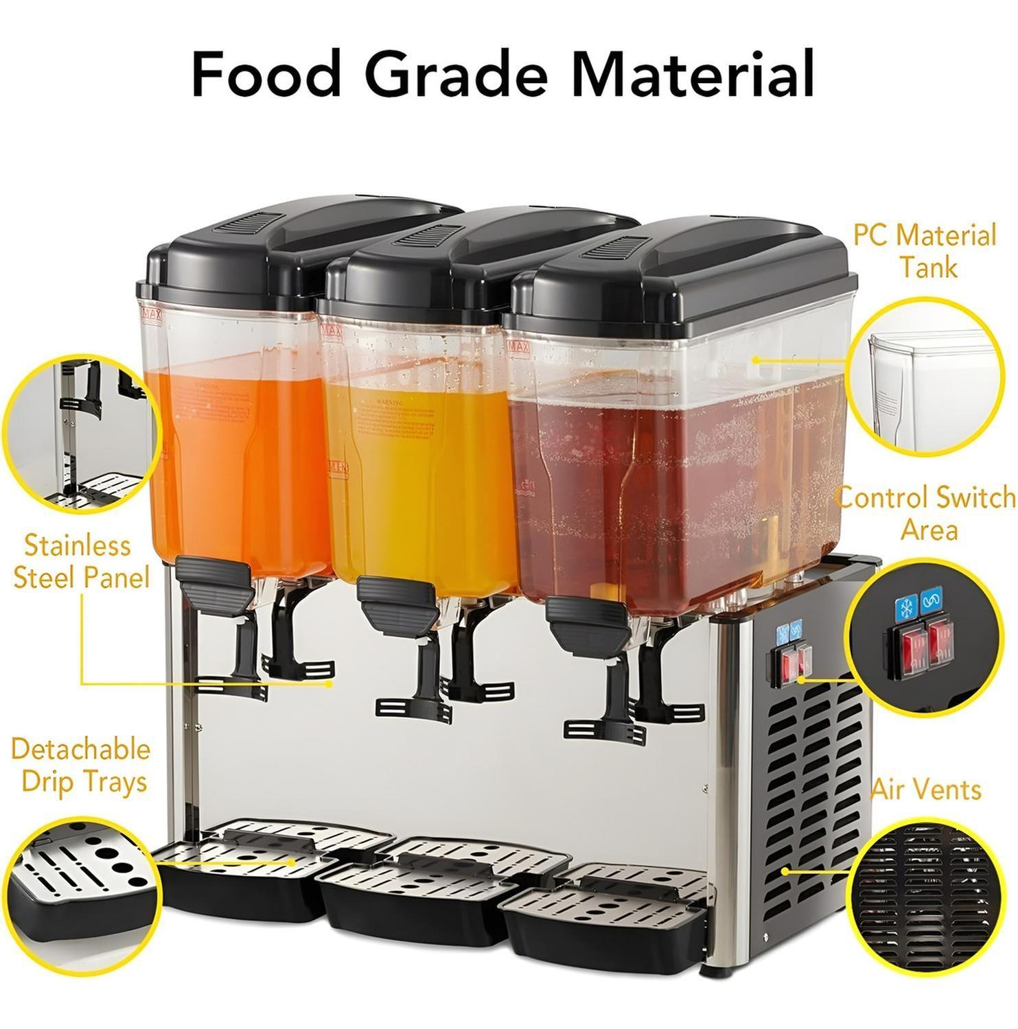 Dispensadores De Bebidas Frias Dispensador Electrico 3x18l-4