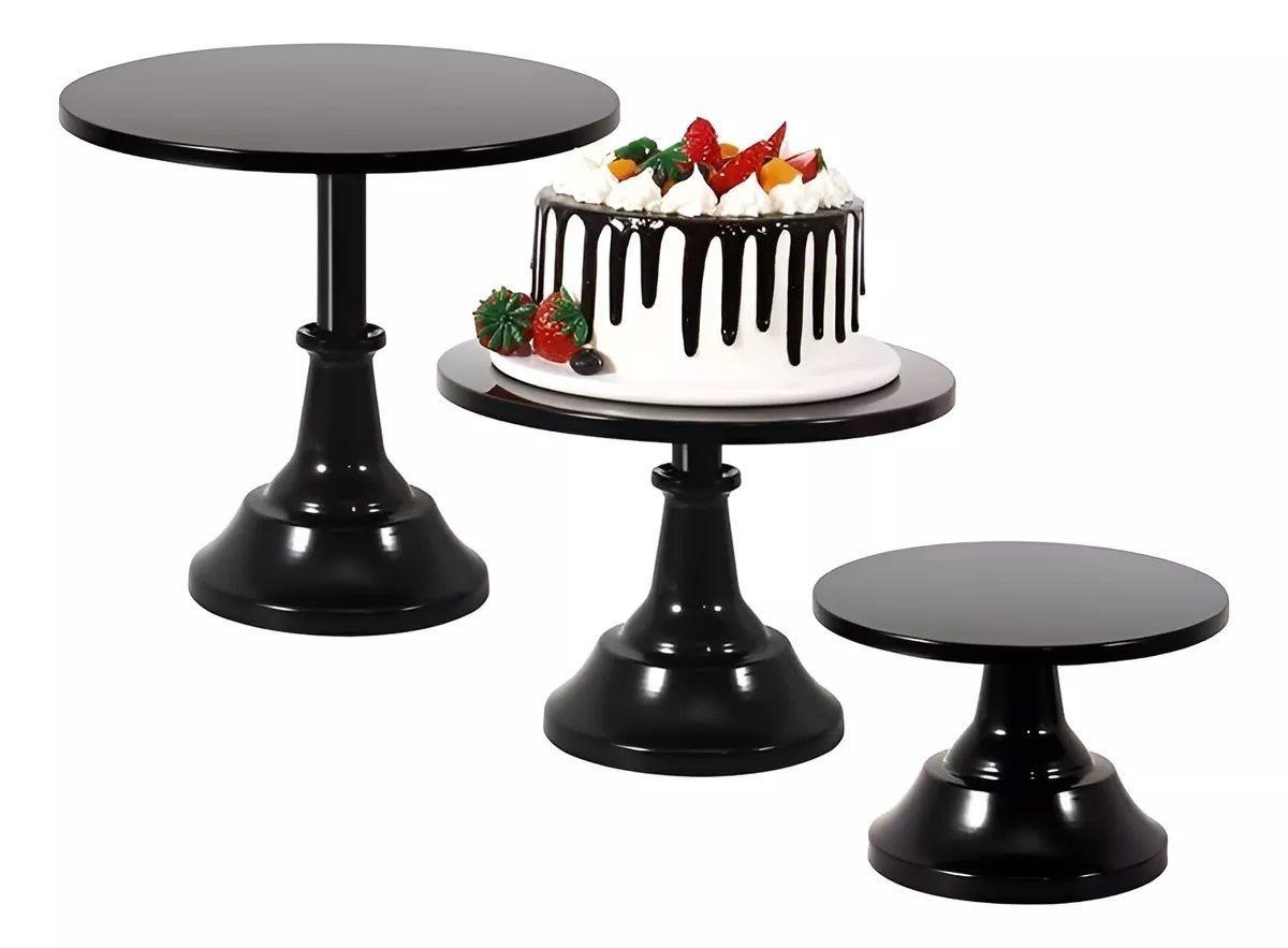Set 3 Base Para Tortas Porta Tortas Porta Cupcake Exhibicion-3