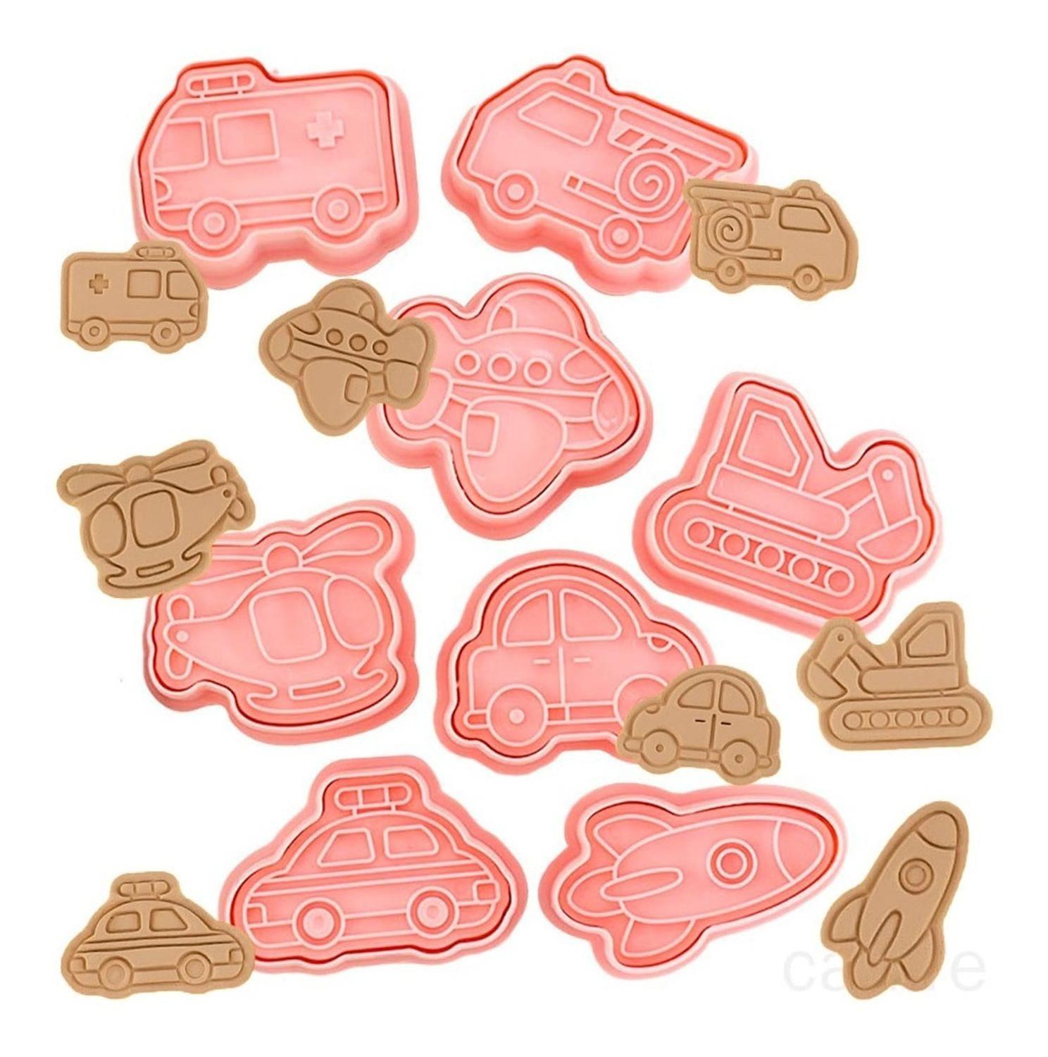 8 Cortador Galletas Cortadores Galletas Moldes Vehículos-0