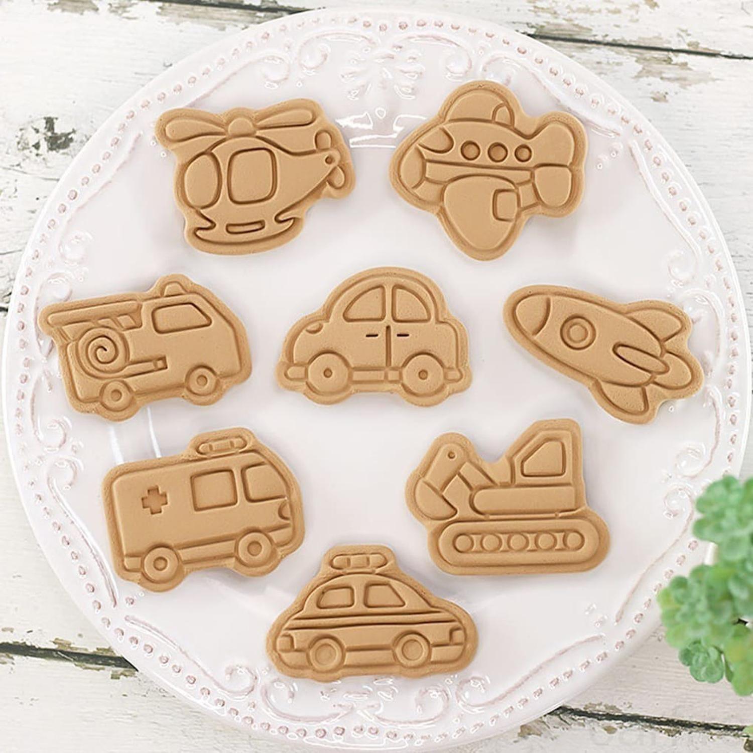 8 Cortador Galletas Cortadores Galletas Moldes Vehículos-1