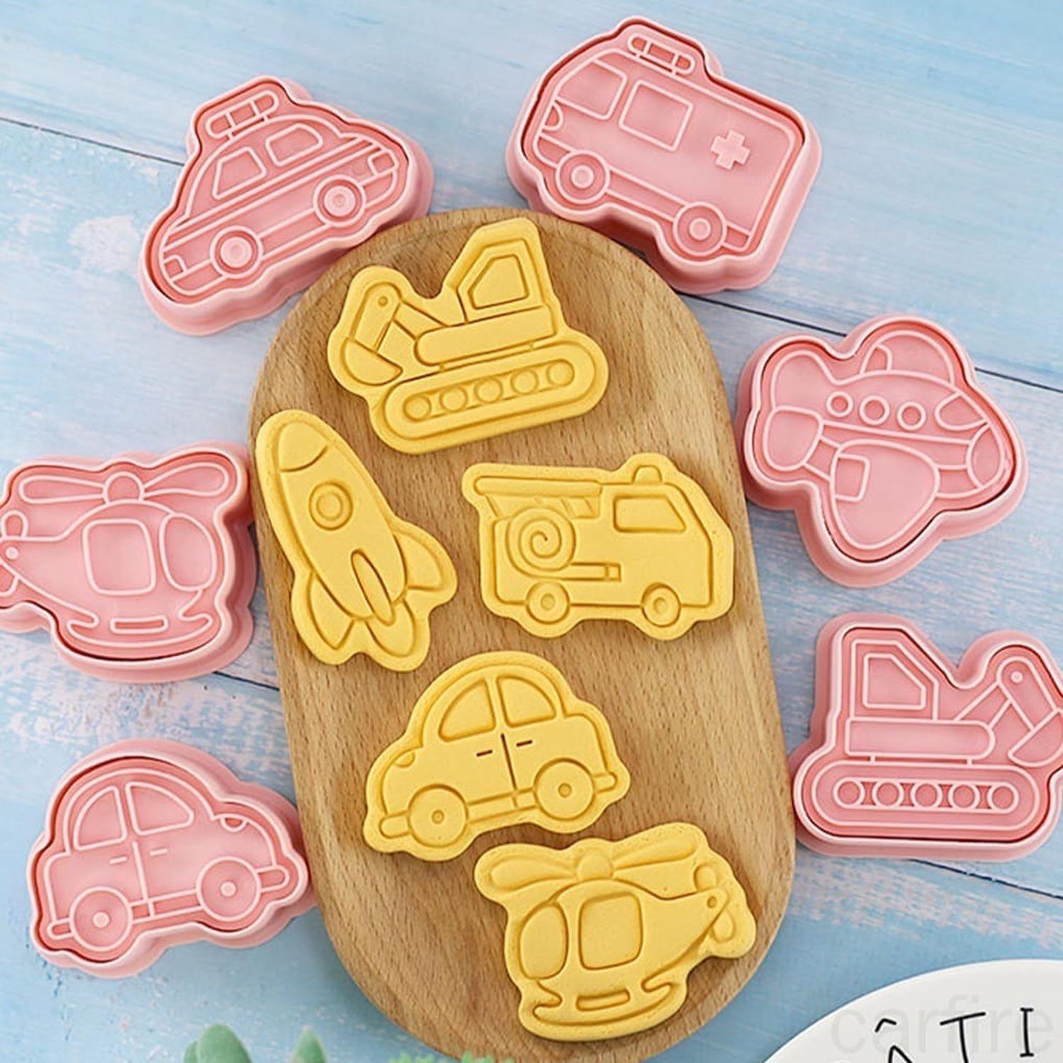 8 Cortador Galletas Cortadores Galletas Moldes Vehículos-4