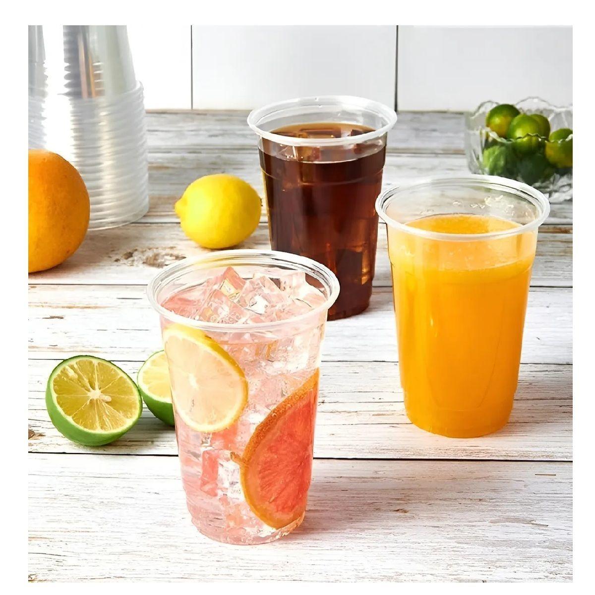 200 Vasos Plasticos Desechables Vasos Para Bebida 13oz 400ml Trasparente-3