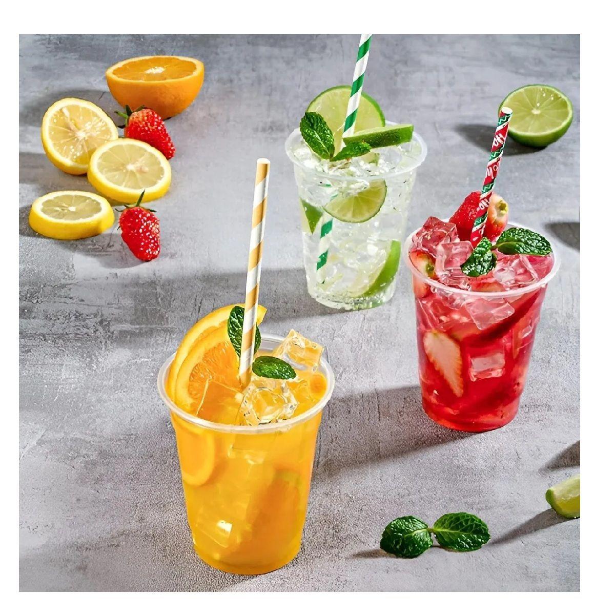 200 Vasos Plasticos Desechables Vasos Para Bebida 13oz 400ml Trasparente-6