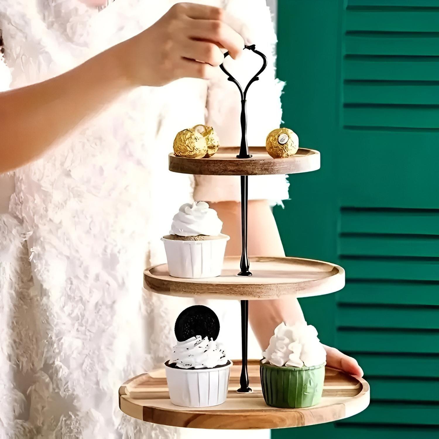 Porta Cupcakes Base Para Cupcakes Alzadores Candy Bar 3niv-9