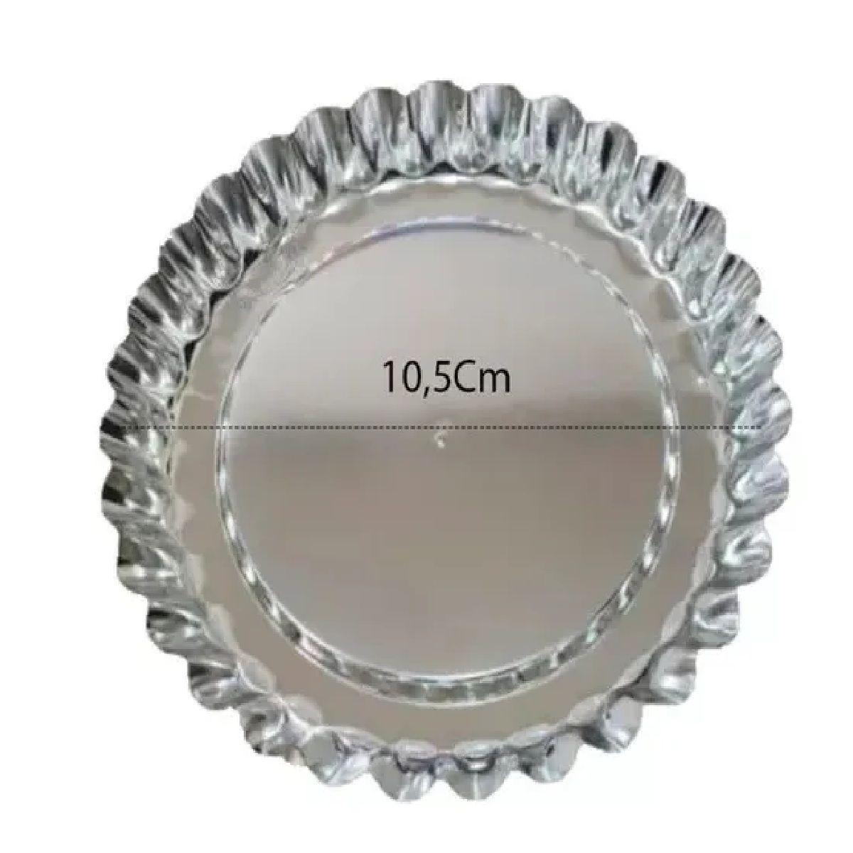 12 Molde De Tartaleta Molde Tarta Molde Mini Pie Fija 10,5cm Plateado-2