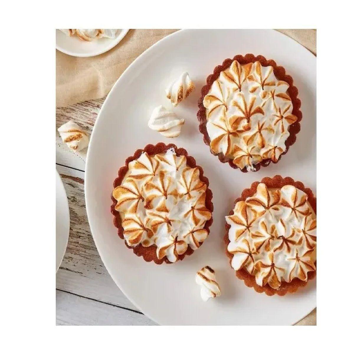 12 Molde De Tartaleta Molde Tarta Molde Mini Pie Fija 10,5cm Plateado-6