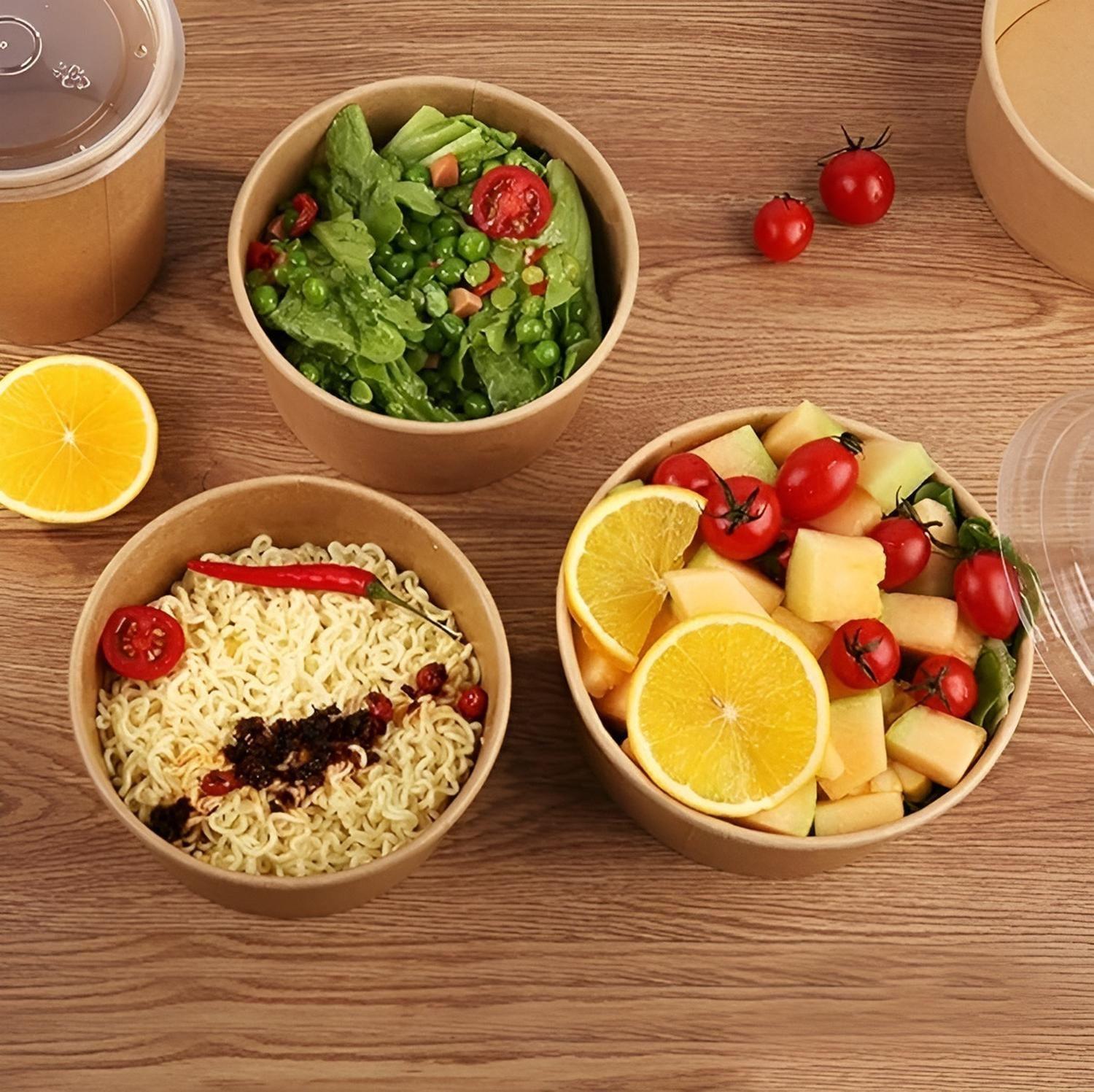 Bowl Con Tapa Bowls Plastico Bowl Kraft Envases 1000 Cc-7