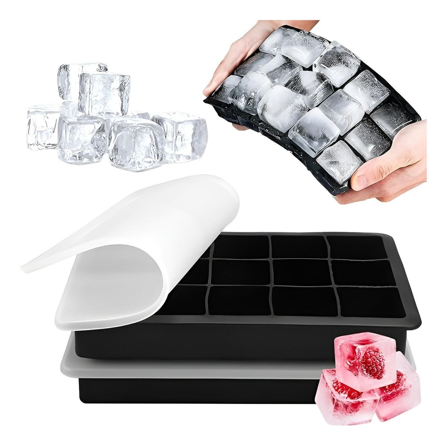 Pack X4 Cubetas De Hielo Cubetera Hielo Moldes C/tapa 15cav Rosa-6