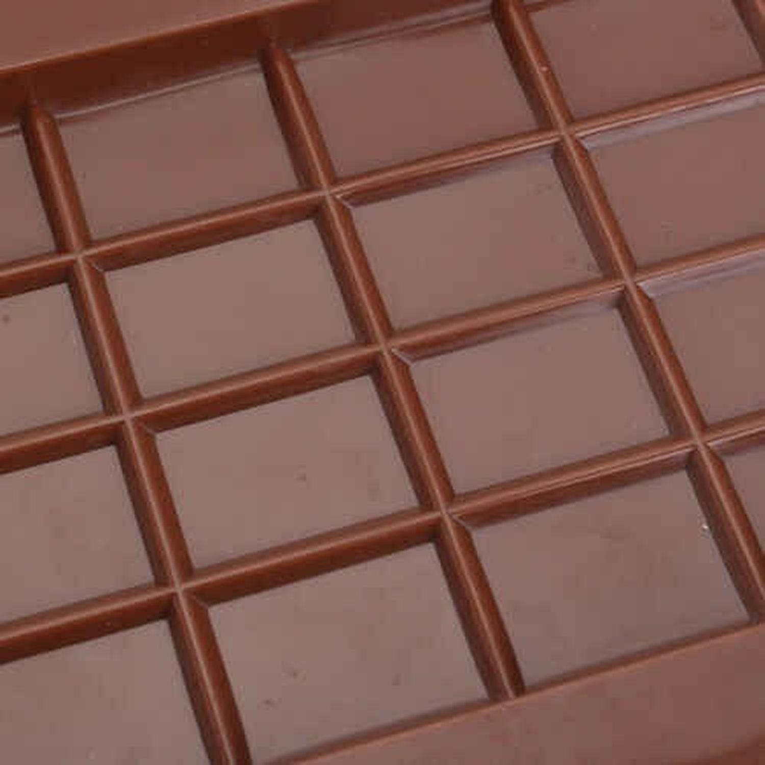 Pack 4 Moldes De Chocolate Molde Barra De Chocolate Silicona Marrón-9