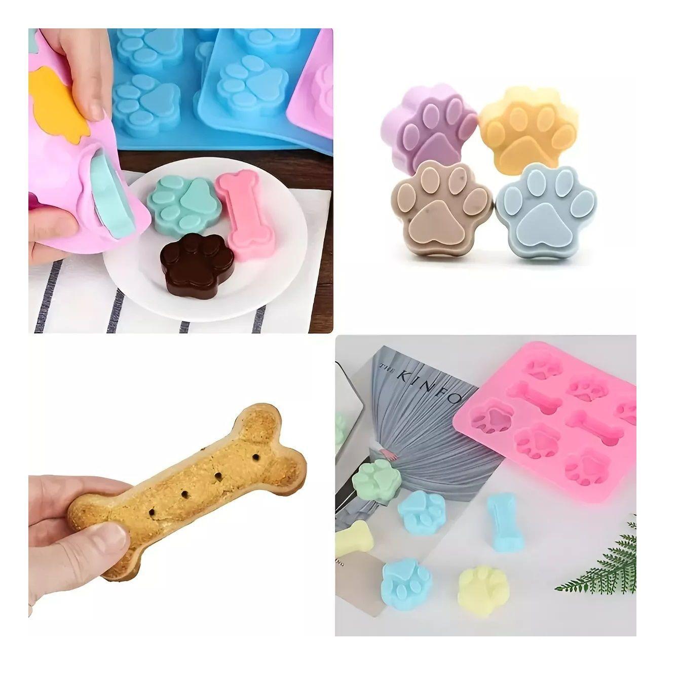 X4 Moldes Silicona Reposteria Molde Chocolate Mascotas 8cavi-3