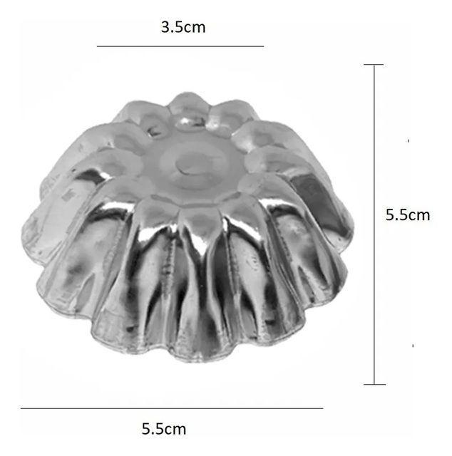 Pack 24 Molde Mini Tartaleta Moldes Tarta De Coctel Flor 5.5-2