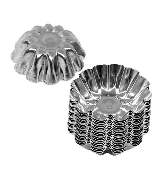 Pack 24 Molde Mini Tartaleta Moldes Tarta De Coctel Flor 5.5-7