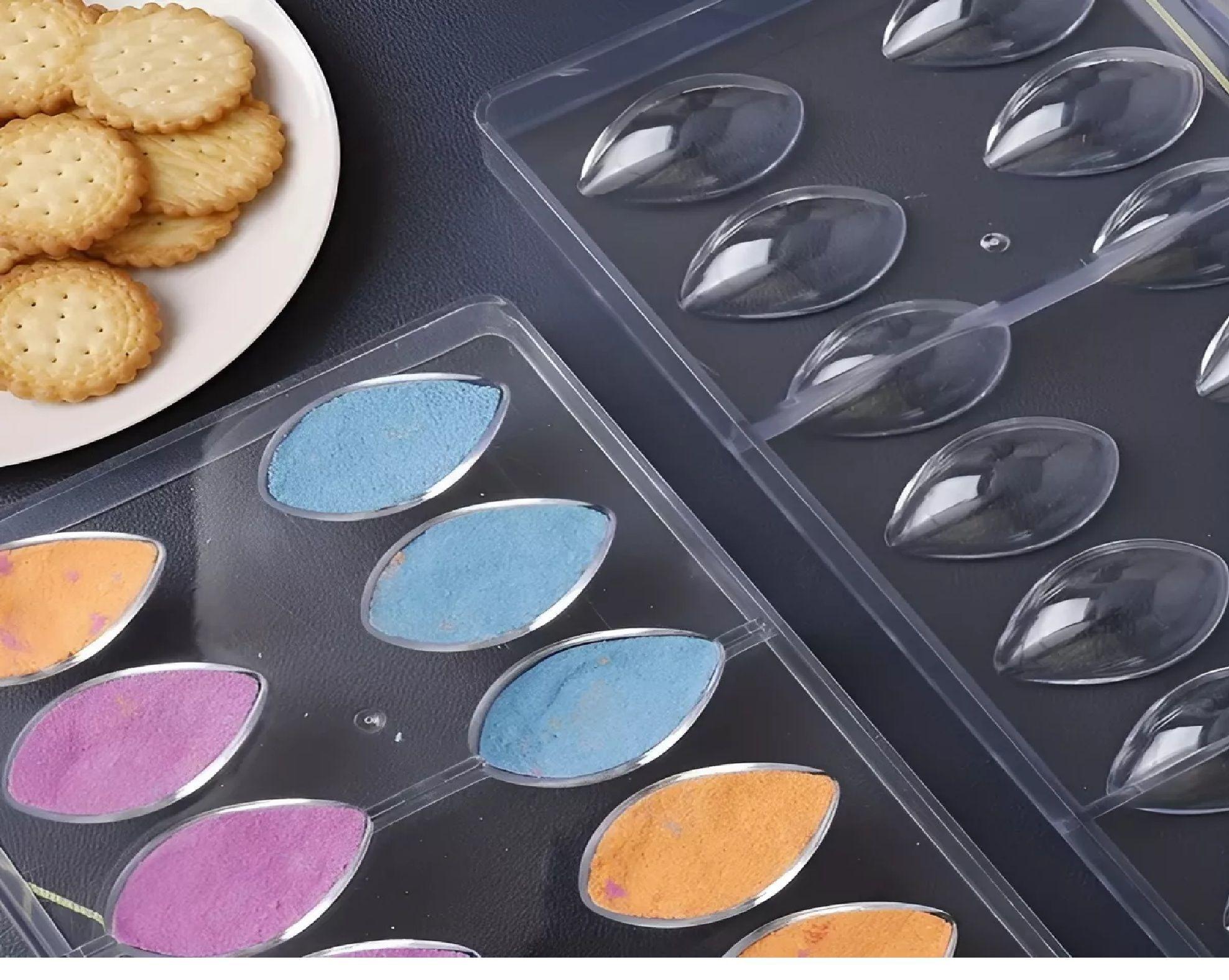 Pack X4 Moldes Para Bombones Molde Para Chocolate Ovalados policarbonato-5