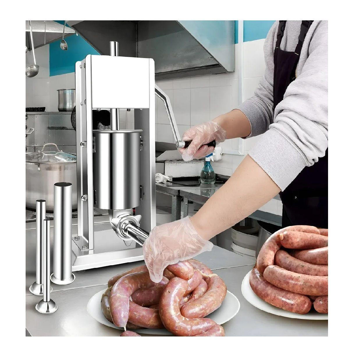 Embutidora Manual Embutidoras De Chorizos Salchichas 10l-7